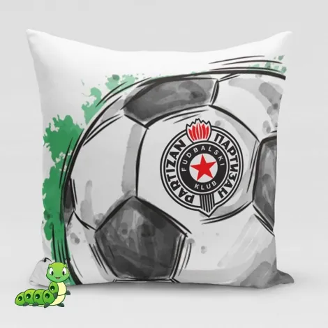 Ukrasni jastučić Partizan - lopta
