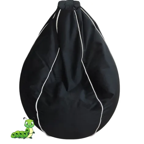 Lazy bag crni - mogućnost personalizacije