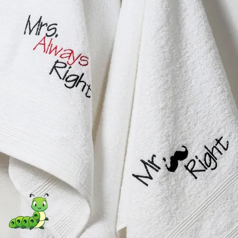 Set peškira Mr & Mrs