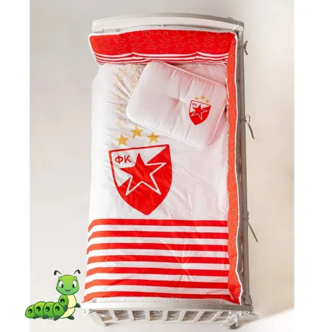 Bebi posteljina sa ogradicom Crvena Zvezda