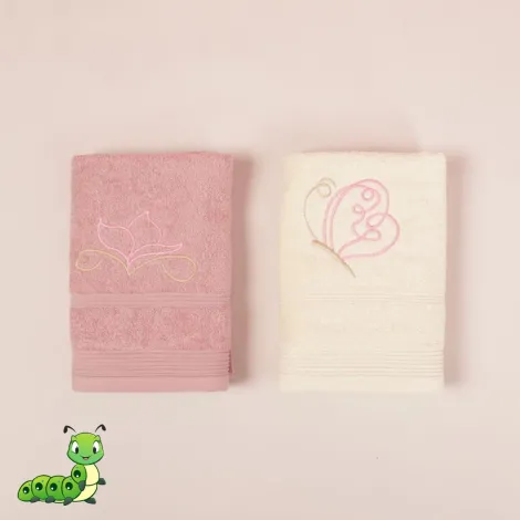 Set peškira roze leptir