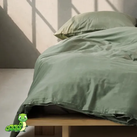 Posteljina pamučni saten zelena