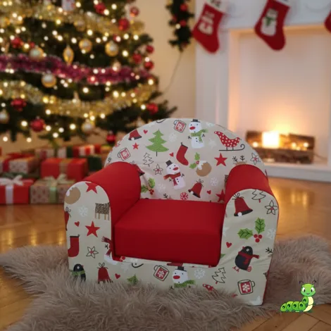 Foteljica na razvlačenje Winter crvena