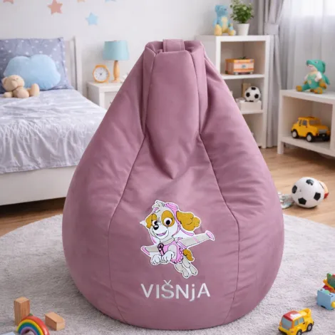 Lazy bag roze- mogućnost personalizacije