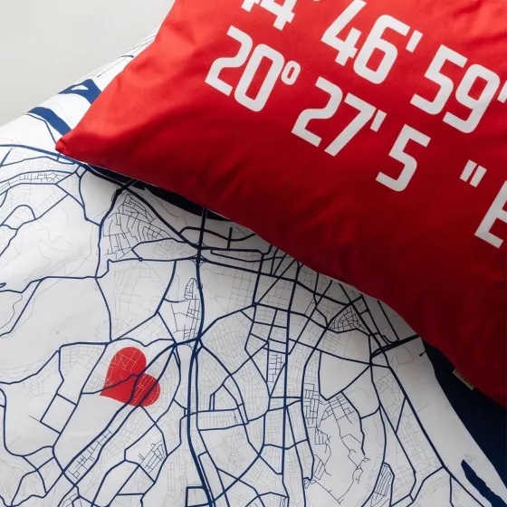 Krevetski set Crvena Zvezda Mapa grada