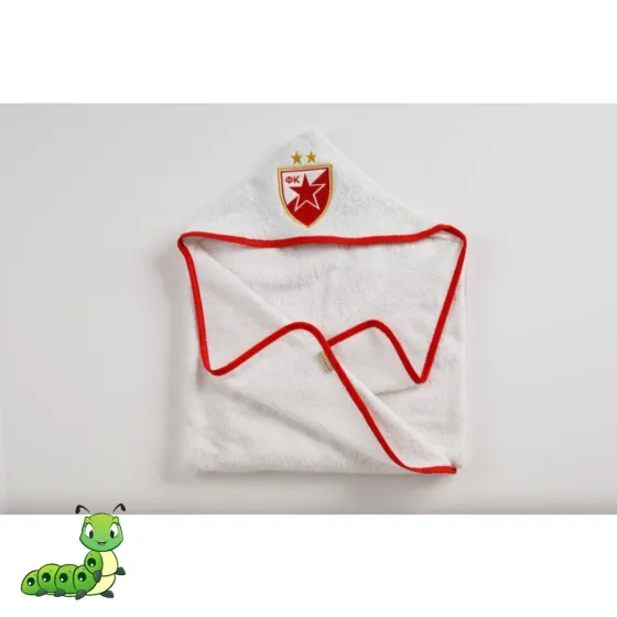 Bebi peškir sa kapuljačom Crvena Zvezda