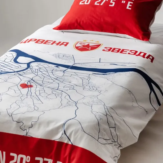 Krevetski set Crvena Zvezda Mapa grada