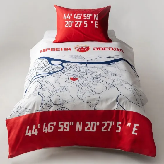 Krevetski set Crvena Zvezda Mapa grada