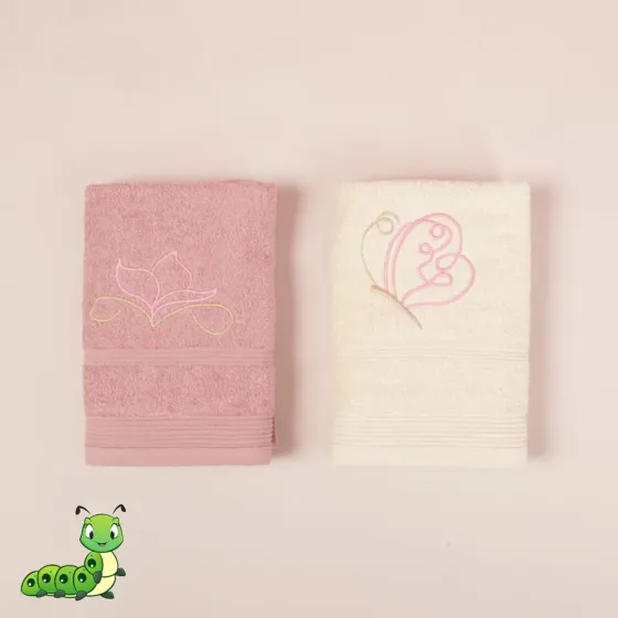 Set peškira roze leptir