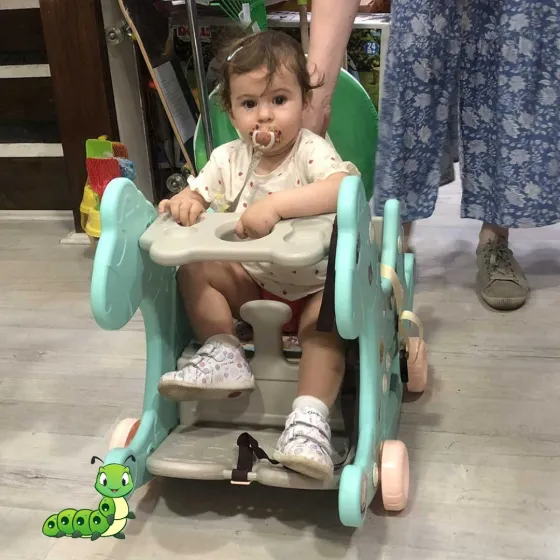 3 u 1 klackalica guralica i stolica Dino