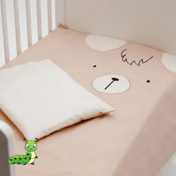 Bebi posteljina za krevetac od organskog pamuka