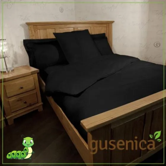 Posteljina za bračni krevet 100 % pamuk (black)